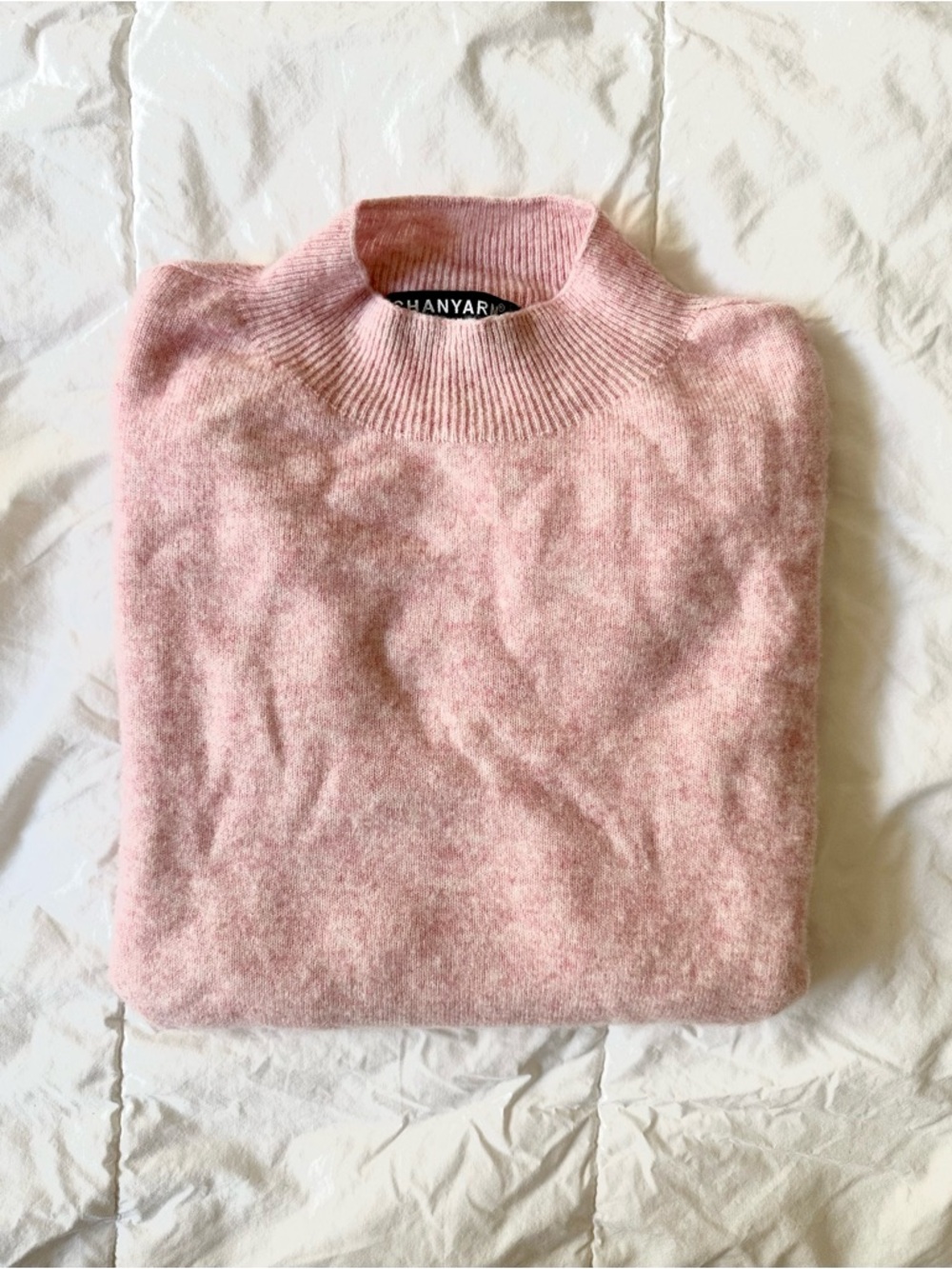 Soft Pink Women”s Merino Crewneck Sweater